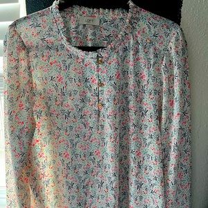Loft floral blouse Size XL